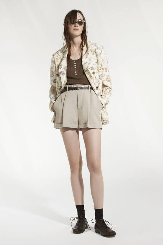 With clasia style shorts