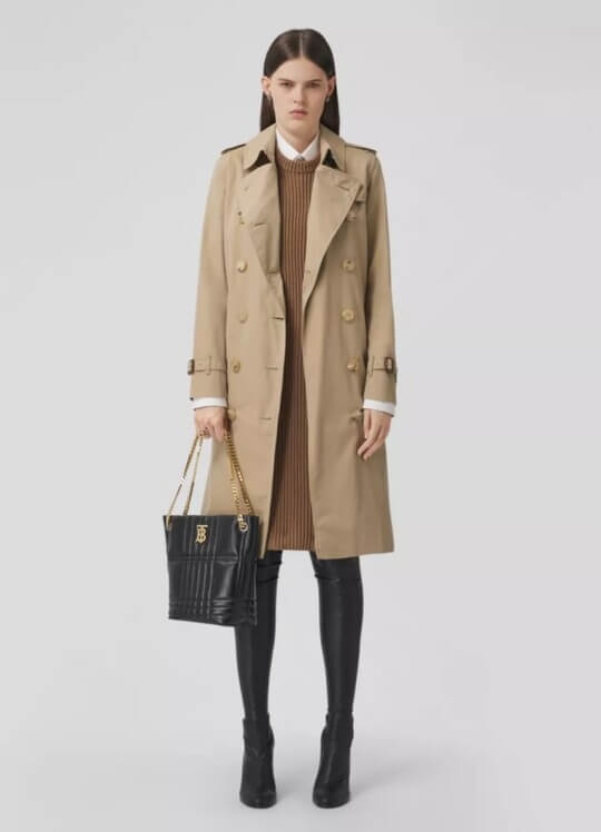 Brown trench coat