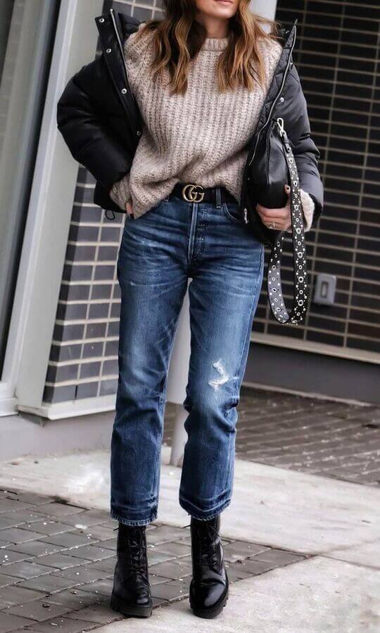 Cropped jeans