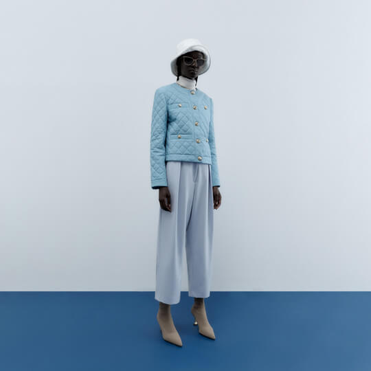 Loose blue pants