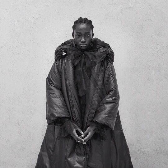 Black down jacket