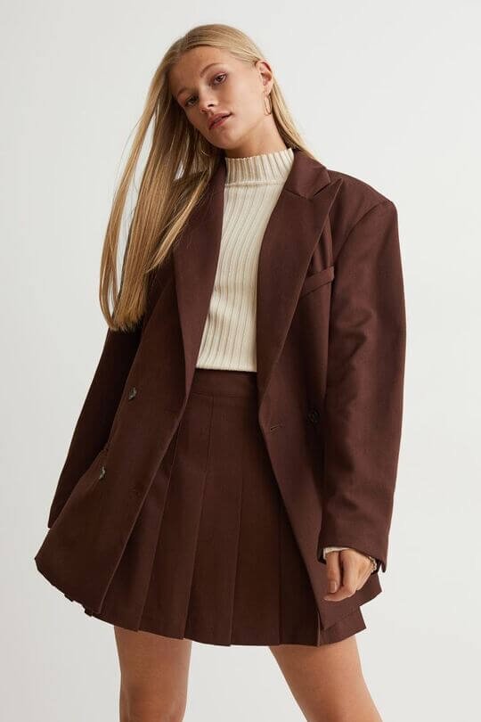 Turtleneck in a skirt
