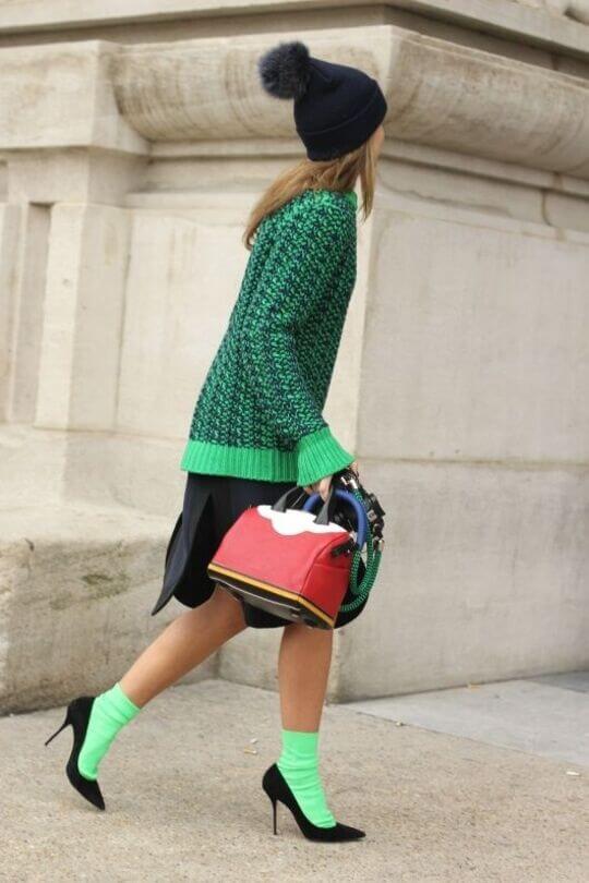 Bright socks