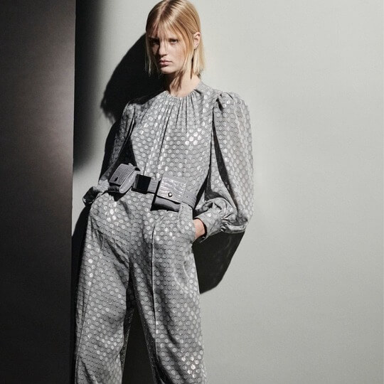 Grey trouser dress