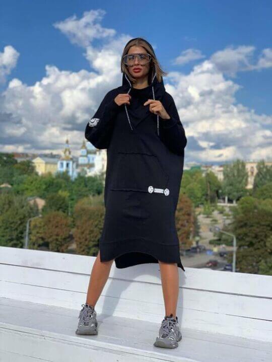 Hoodie with sneakers
