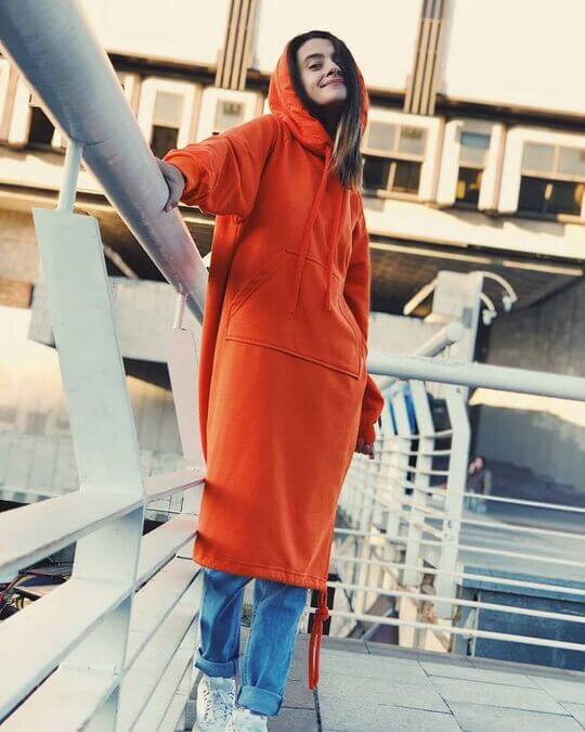 Long hoodie