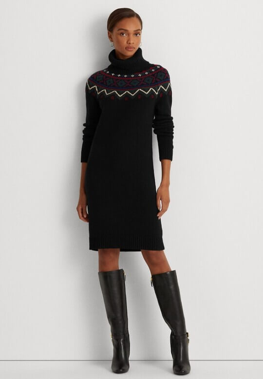 Knee-length dress