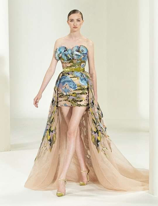 Cascade dress