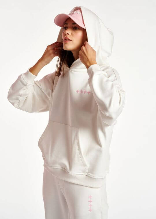 White hoodie