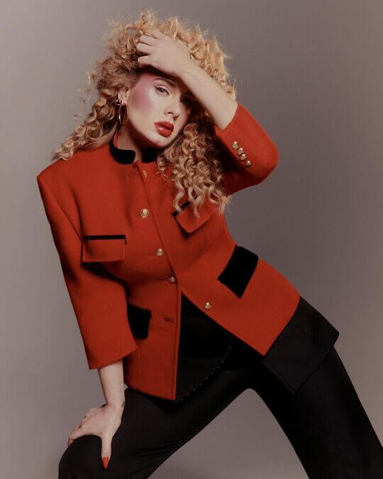 Jacket with basque