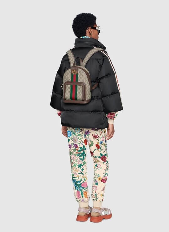 Backpack with monograms
