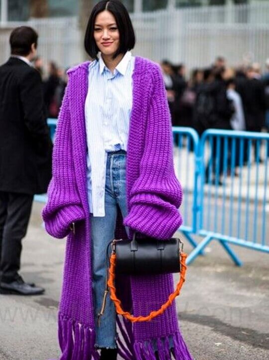Lilac cardigan