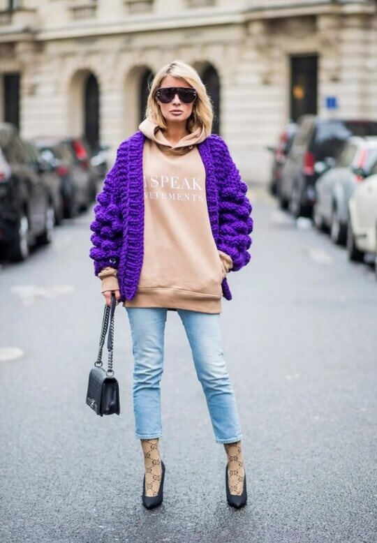 Lilac cardigan