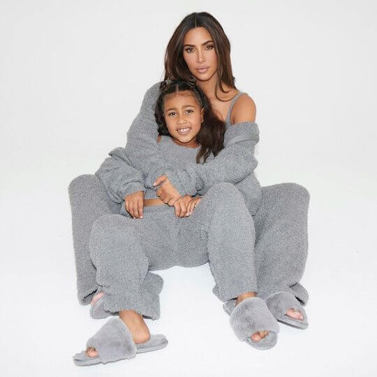 Kim with her daughter