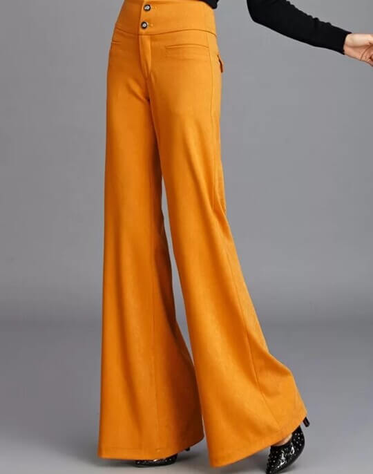 Orange clash pants
