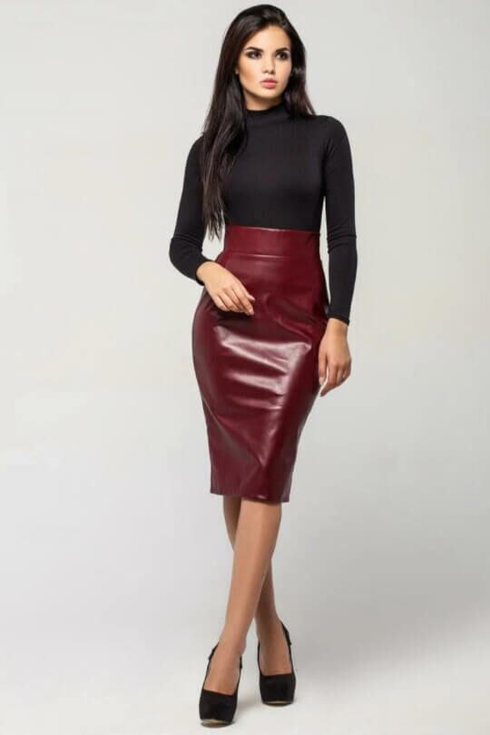 Leather skirt