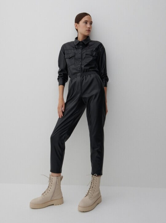 Leather Jogger Pants