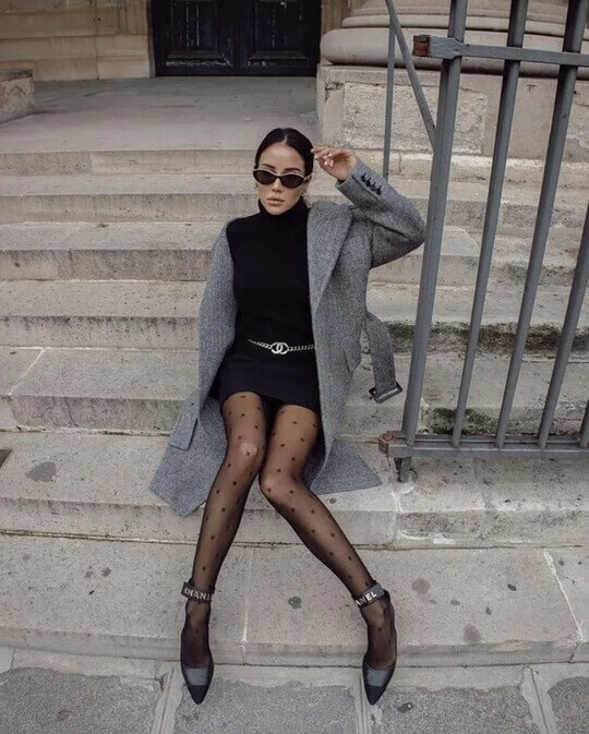 Patterned tights