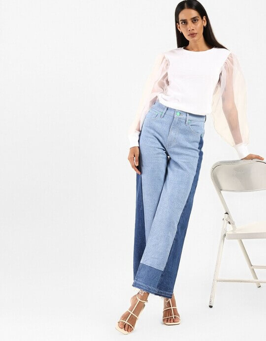 Jeans in patchwork technique