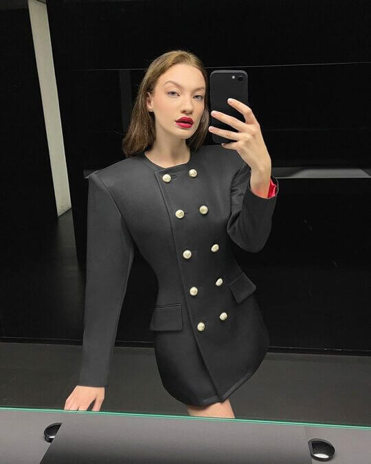 Black jacket dress