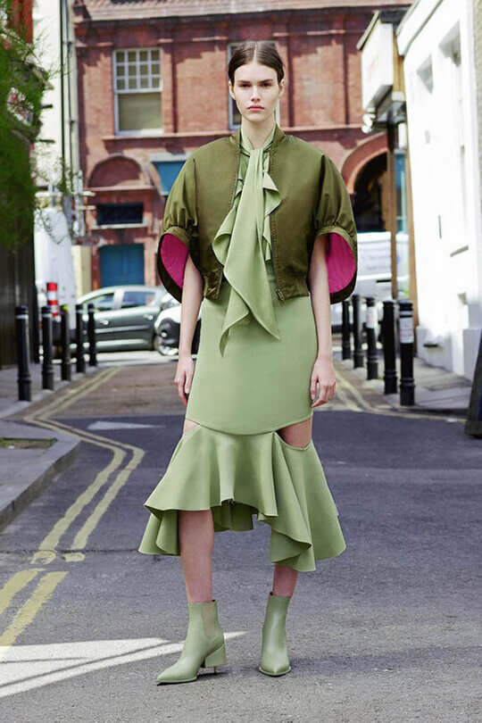 Dress with slits