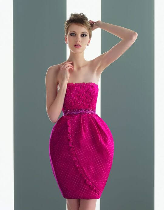 Fuchsia tulip dress