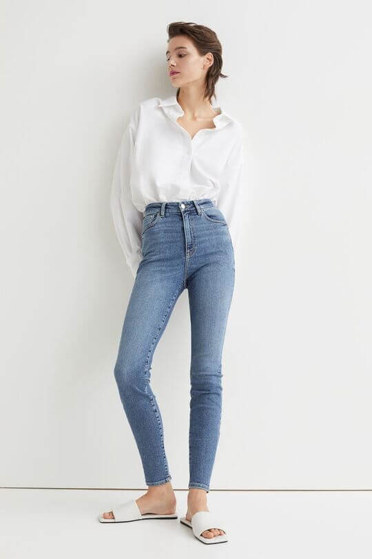 With white shirt