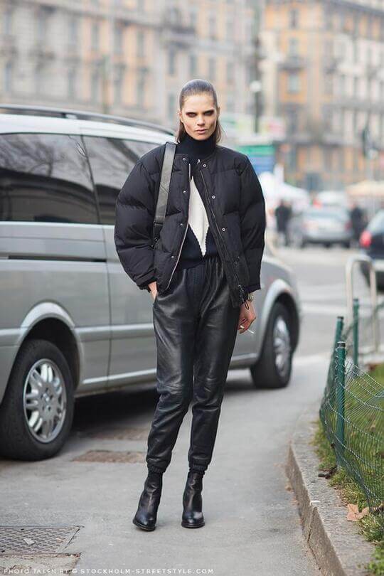 With short down jacket