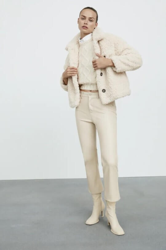 With short coat