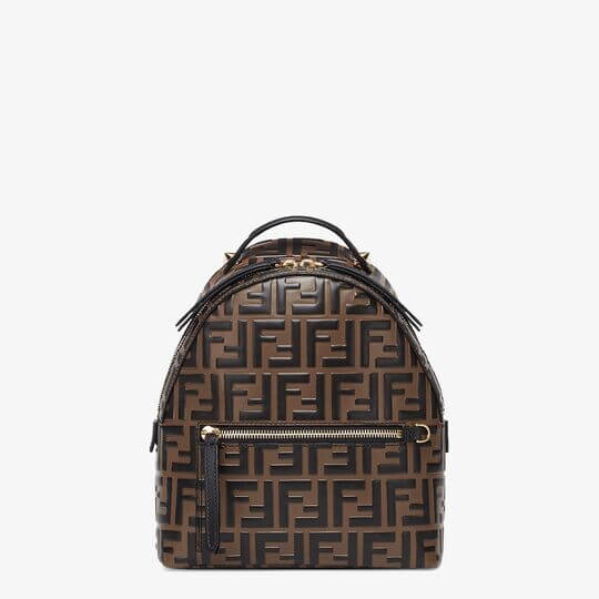 Backpack with monograms