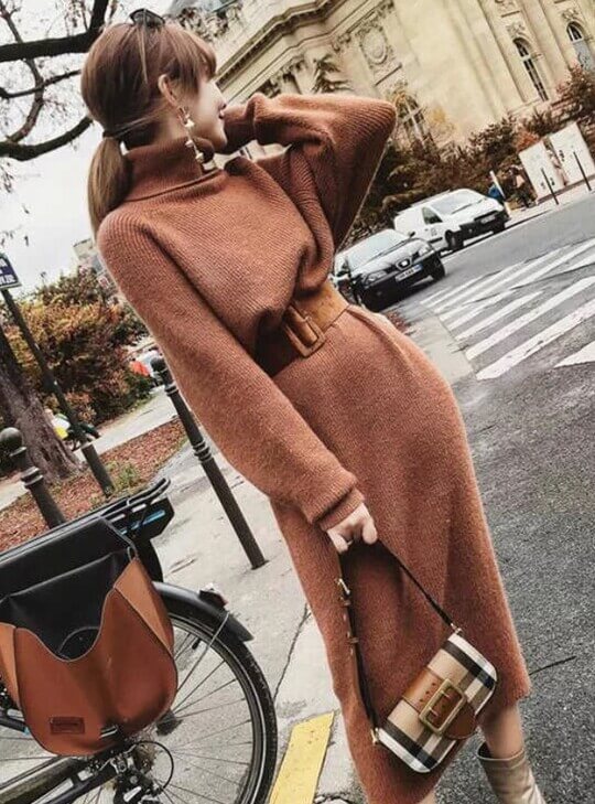 With strap