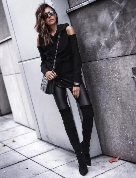 Trousers with boots