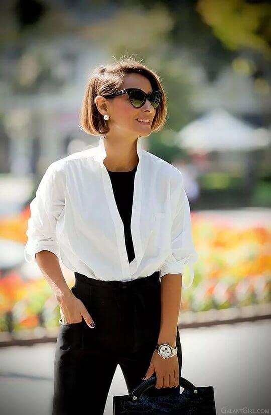 Shirt with top