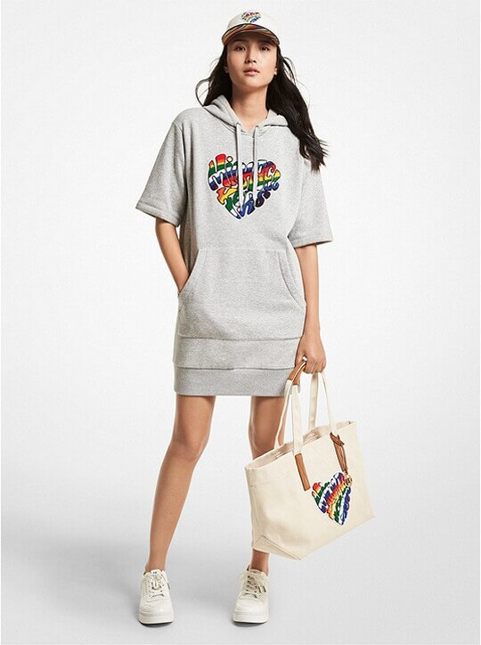 With bright print