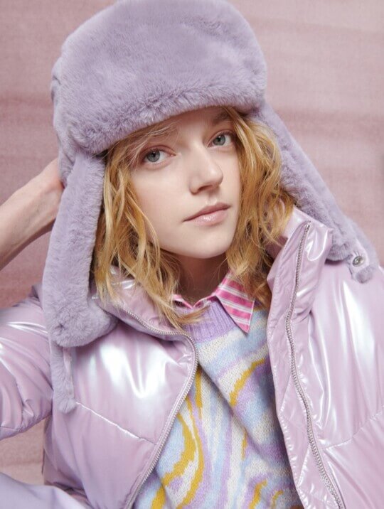 Lilac hat