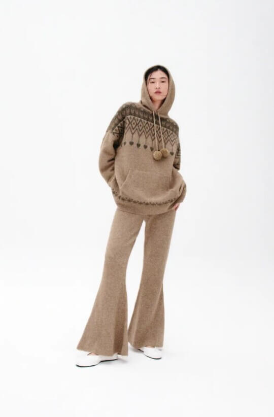 Wool hoodie