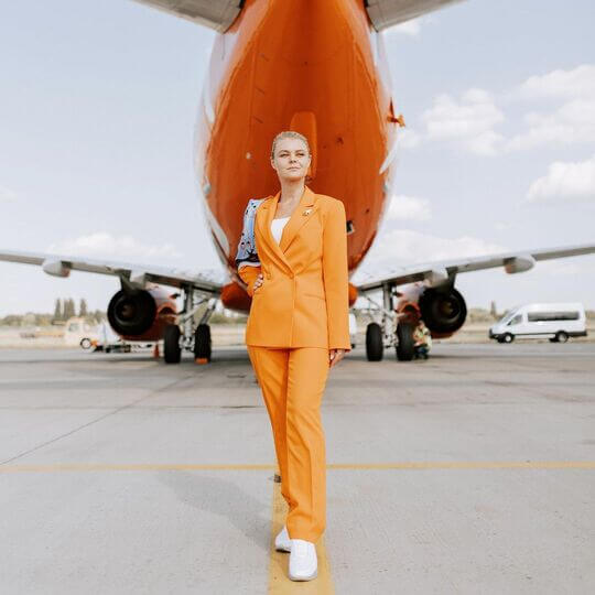 Ukrainian flight attendant