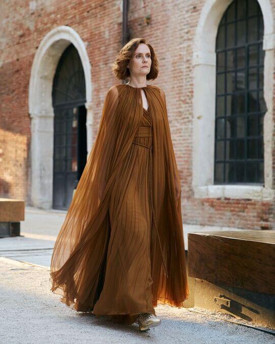 Brown transformer dress