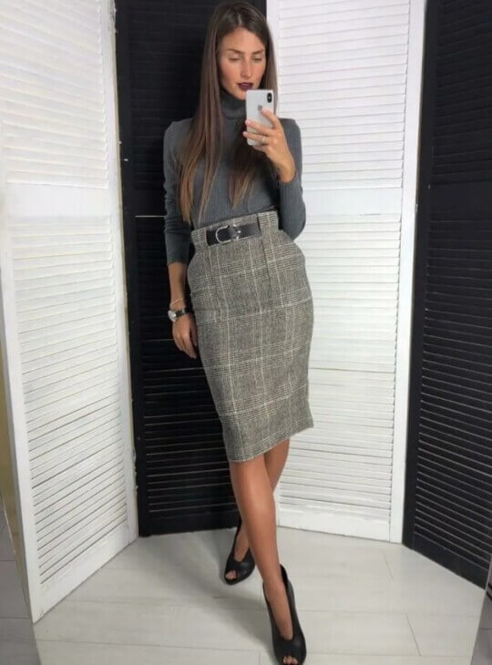 Tweed skirt