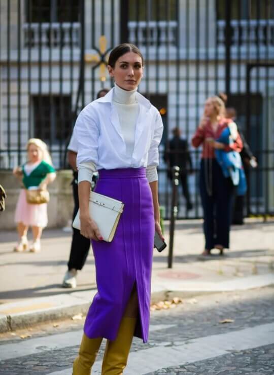 Skirt with slit