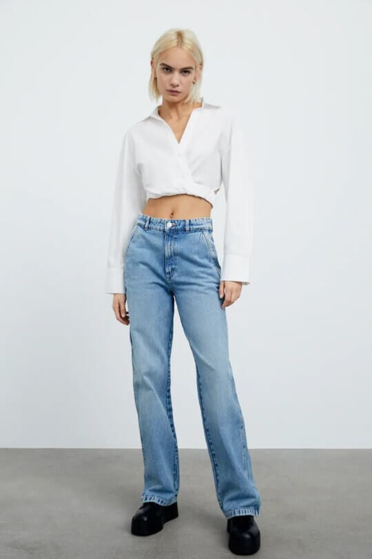 Cropped shirt