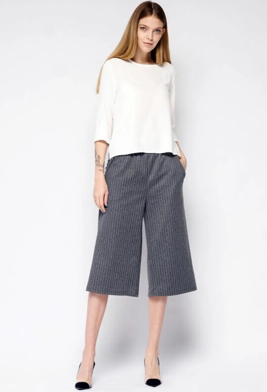 Shortened culottes