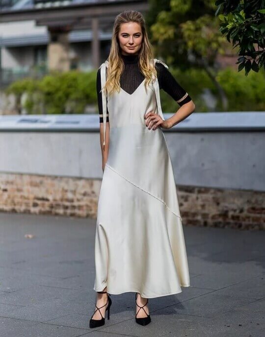 Turtleneck with dress