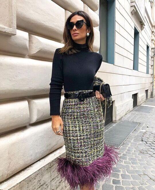 With skirt with finish
