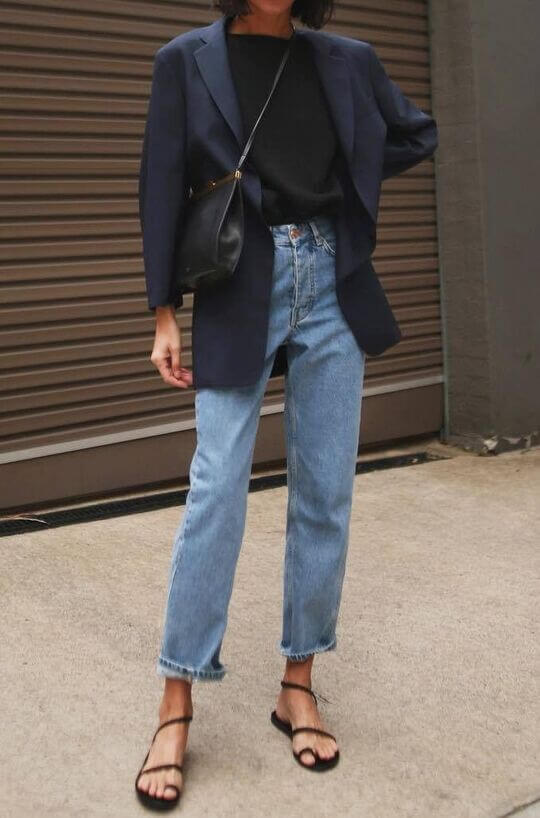 Jeans with jacket