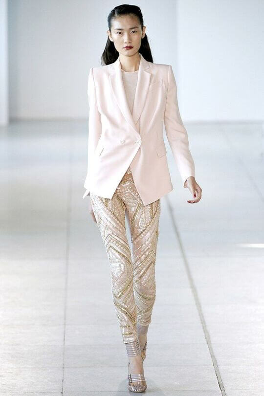 Beige leggings with sequins