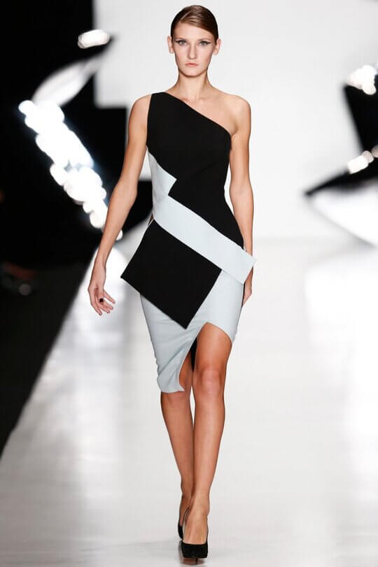 Black and white dress