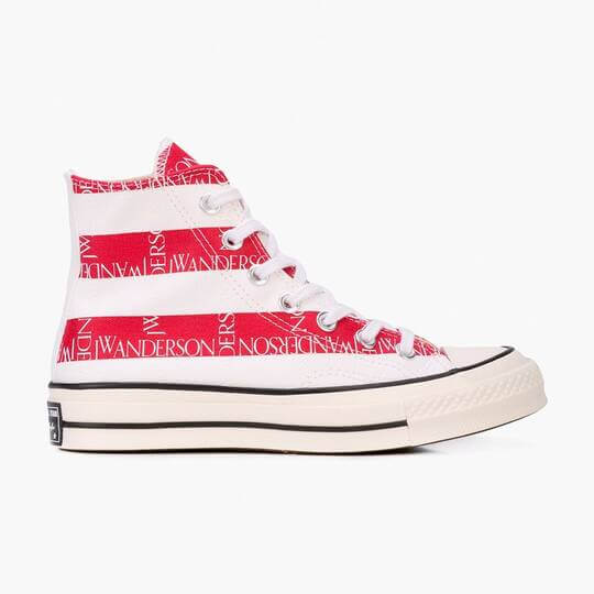 Striped sneakers