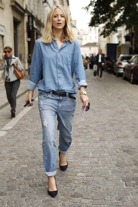 Jeans with tears