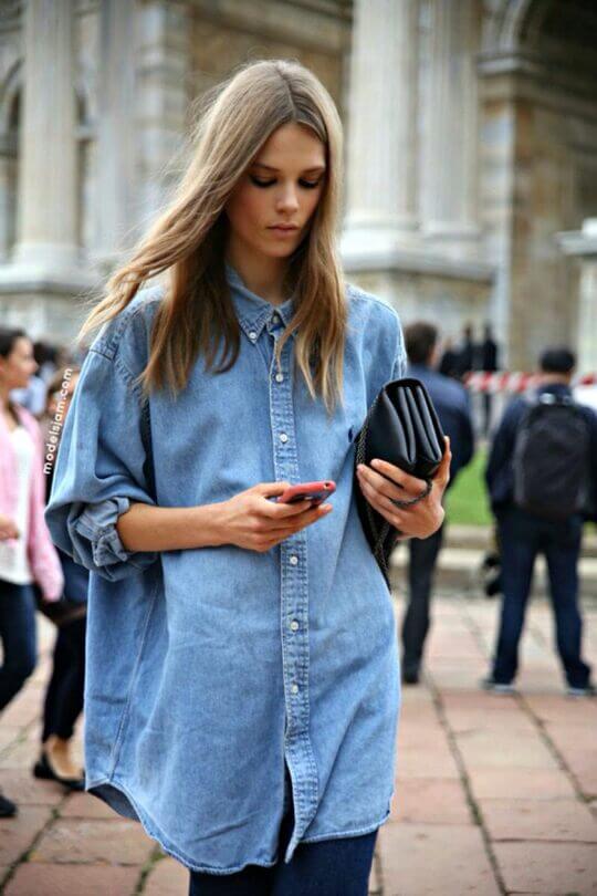 Denim shirt